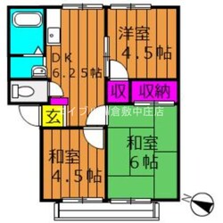 ガーデン三宅ハイツＢの物件間取画像